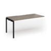 Connex Goal-Post 1600 x 800 x 725mm Single Add On Bay - Black Frame / Nebraska Oak Top - GCO168-AB-K-NO