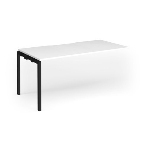 Connex Goal-Post 1600 x 800 x 725mm Single Add On Bay - Black Frame / White Top - GCO168-AB-K-WH