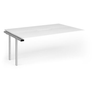 Connex Goal-Post 1800 x 1200 x 725mm Back to Back Add On Bay - Silver Frame / White Top - GCO1812-AB-S-WH