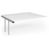 Connex Goal-Post 1800 X 1600 x 725mm Back to Back Add On Bay - Silver Frame / White Top - GCO1816-AB-S-WH