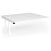 Connex Goal-Post 1800 X 1600 x 725mm Back to Back Add On Bay - White Frame / White Top - GCO1816-AB-WH-WH