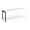 Connex Goal-Post 1800 x 600 x 725mm Single Add On Bay - Black Frame / White Top - GCO186-AB-K-WH