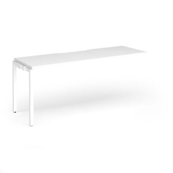 Connex Goal-Post 1800 x 600 x 725mm Single Add On Bay - White Frame / White Top - GCO186-AB-WH-WH
