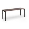 Connex Goal-Post 1800 x 600 x 725mm Single Desk - Black Frame / Walnut Top - GCO186-K-W