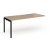 Connex Goal-Post 1800 X 800 x 725mm Single Add On Bay - Black Frame / Kendal Oak Top - GCO188-AB-K-KO