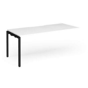 Connex Goal-Post 1800 X 800 x 725mm Single Add On Bay - Black Frame / White Top - GCO188-AB-K-WH