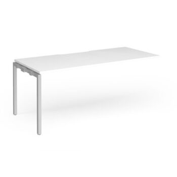 Connex Goal-Post 1800 X 800 x 725mm Single Add On Bay - Silver Frame / White Top - GCO188-AB-S-WH