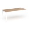 Connex Goal-Post 1800 X 800 x 725mm Single Add On Bay - White Frame / Beech Top - GCO188-AB-WH-B