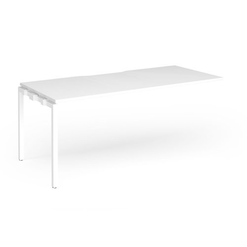 Connex Goal-Post 1800 X 800 x 725mm Single Add On Bay - White Frame / White Top - GCO188-AB-WH-WH