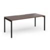 Connex Goal-Post 1800 X 800 x 725mm Single Desk - Black Frame / Walnut Top - GCO188-K-W