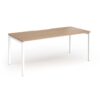 Connex Goal-Post 1800 X 800 x 725mm Single Desk - White Frame / Beech Top - GCO188-WH-B