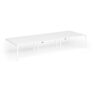 Connex Goal-Post 4200 x 1600 x 725mm Back to Back Desk ( 6 x 1400mm ) - White Frame / White Top - GCO4216-WH-WH
