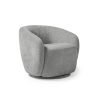 Grace single swivel club chair in Warm grey - GRA50001-WG