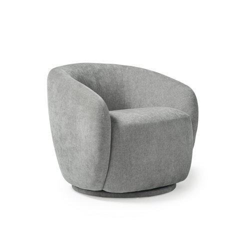 Grace single swivel club chair in Warm grey - GRA50001-WG