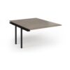Connex Plus O Frame 1200 x 1600 x 725mm Back to Back Add On Bay - Black Frame / Nebraska Oak Top - HCO1216-AB-K-NO