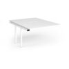 Connex Plus O Frame 1200 x 1600 x 725mm Back to Back Add On Bay - White Frame / White Top - HCO1216-AB-WH-WH
