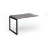 Connex Plus O Frame 1200 x 800 x 725mm Single Add On Bay - Black Frame / Grey Oak Top - HCO128-AB-K-GO