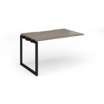 Connex Plus O Frame 1200 x 800 x 725mm Single Add On Bay - Black Frame / Nebraska Oak Top - HCO128-AB-K-NO