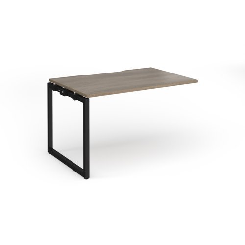 Connex Plus O Frame 1200 x 800 x 725mm Single Add On Bay - Black Frame / Nebraska Oak Top - HCO128-AB-K-NO
