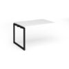 Connex Plus O Frame 1200 x 800 x 725mm Single Add On Bay - Black Frame / White Top - HCO128-AB-K-WH