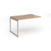 Connex Plus O Frame 1200 x 800 x 725mm Single Add On Bay - Silver Frame / Beech Top - HCO128-AB-S-B