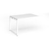 Connex Plus O Frame 1200 x 800 x 725mm Single Add On Bay - White Frame / White Top - HCO128-AB-WH-WH