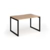 Connex Plus O Frame 1200 x 800 x 725mm Single Desk - Black Frame / Beech Top - HCO128-K-B