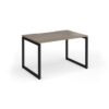 Connex Plus O Frame 1200 x 800 x 725mm Single Desk - Black Frame / Nebraska Oak Top - HCO128-K-NO