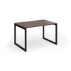 Connex Plus O Frame 1200 x 800 x 725mm Single Desk - Black Frame / Walnut Top - HCO128-K-W
