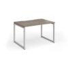 Connex Plus O Frame 1200 x 800 x 725mm Single Desk - Silver Frame / Nebraska Oak Top - HCO128-S-NO