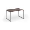 Connex Plus O Frame 1200 x 800 x 725mm Single Desk - Silver Frame / Walnut Top - HCO128-S-W