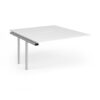 Connex Plus O Frame 1400 x 1600 x 725mm Back to Back Add On Bay - Silver Frame / White Top - HCO1416-AB-S-WH