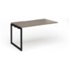Connex Plus O Frame 1400 x 800 x 725mm Single Add On Bay - Black Frame / Nebraska Oak Top - HCO148-AB-K-NO