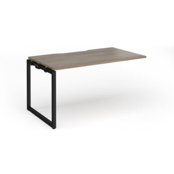Connex Plus O Frame 1400 x 800 x 725mm Single Add On Bay - Black Frame / Nebraska Oak Top - HCO148-AB-K-NO