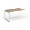 Connex Plus O Frame 1400 x 800 x 725mm Single Add On Bay - Silver Frame / Kendal Oak Top - HCO148-AB-S-KO