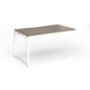 Connex Plus O Frame 1400 x 800 x 725mm Single Add On Bay - White Frame / Nebraska Oak Top - HCO148-AB-WH-NO