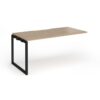 Connex Plus O Frame 1600 x 800 x 725mm Single Add On Bay - Black Frame / Kendal Oak Top - HCO168-AB-K-KO