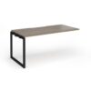 Connex Plus O Frame 1600 x 800 x 725mm Single Add On Bay - Black Frame / Nebraska Oak Top - HCO168-AB-K-NO