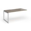 Connex Plus O Frame 1600 x 800 x 725mm Single Add On Bay - Silver Frame / Nebraska Oak Top - HCO168-AB-S-NO
