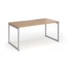 Connex Plus O Frame 1600 x 800 x 725mm Single Desk - Silver Frame / Beech Top - HCO168-S-B