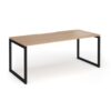 Connex Plus O Frame 1800 x 800 x 725mm Single Desk - Black Frame / Beech Top - HCO188-K-B