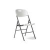 Hebe steel folding chair with blow moulded seat and back - 4 Units per box - White - HEB100-G-WH