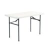 Hoya Folding Underframe Table 1220mm Wide - Straight Leg - HFL1220-G-WH