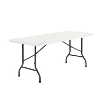 Hoya Folding Underframe Table 1520mm Wide - Curved Leg - HFL1520-G-WH