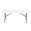 Hoya Folding Underframe Table 1830mm Wide - Curved Leg - HFL1830-G-WH
