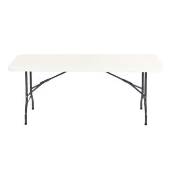 Hoya Folding Underframe Table 1830mm Wide - Curved Leg - HFL1830-G-WH