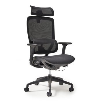Kara high back exec mesh task chair in black - KAR300T1-K
