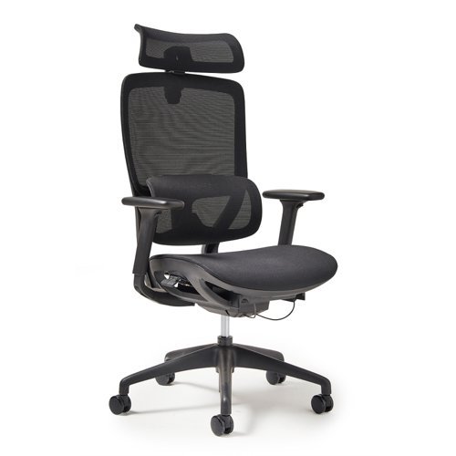 Kara high back exec mesh task chair in black - KAR300T1-K