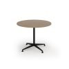 Loft circular dining table 1000dia black frame Kendal Oak Top - LTDC10-K-KO