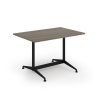 Loft dining table 1200w x 800d black frame and Nebraska oak - LTDR128-K-NO